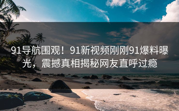 91导航围观！91新视频刚刚91爆料曝光，震撼真相揭秘网友直呼过瘾